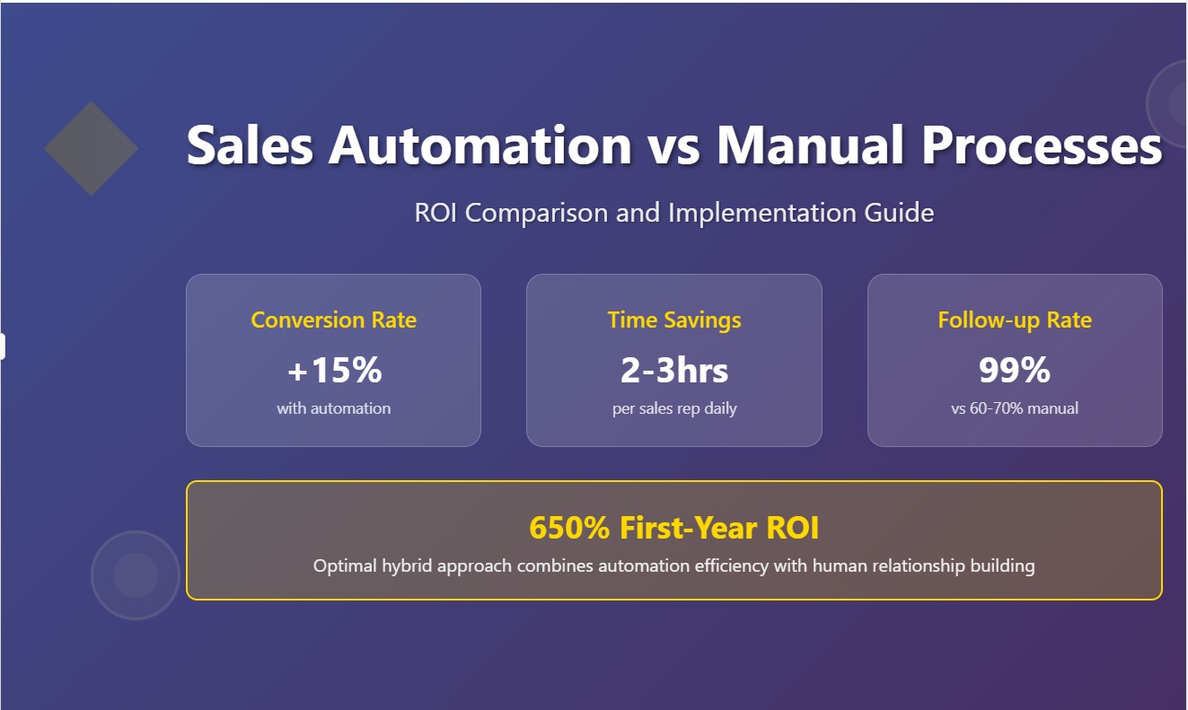 Sales Automation vs Manual Processes: ROI Comparison and Implementation Guide